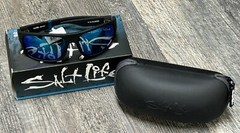 Salt Life Bahia Matte Black Mirror Blue Lens MSRP $189 Live Salty Saltlife Nwt
