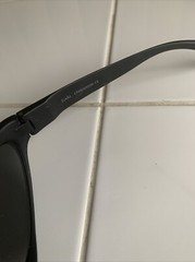 Vintage Bolle Lodo 1748201038 CE Black Oval Wrap Sunglasses