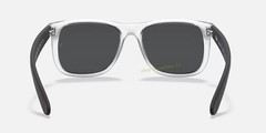 Ray-Ban Justin RB4165 54mm Matte Transparent Grey Square Sunglasses High Bridge