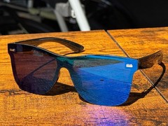 New Oversized Flat Top Shield Sunglasses Mirrored Lens Men’s Women’s UV400