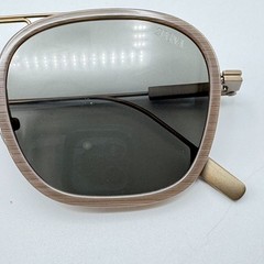 Ermenegildo Zegna Sunglasses EZ0306 59D Beige Brown Frame Smoke Lens 51mm New