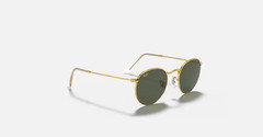 Ray-Ban Legend Gold G-15 Green Round Metal 50 mm Sunglasses RB3447 919631 50-21