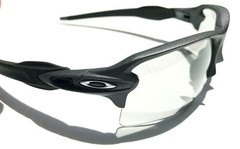 NEW* Oakley FLAK 2.0 XL in LEAD Steel w PHOTOCHROMIC Clear Sunglass 9188-16