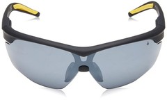 Ironman Men’s Tenacity Sunglasses Wrap, Matte Black Rubberized, 52 mm
