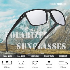 KINGSEVEN Fashion Polarized Sunglasses For Men UV400 Glasses Rectangle Eyewear