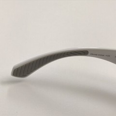Hurley Men Polarized Shield Sunglasses White Frame Blue Mirror Lens 136 mm Juice