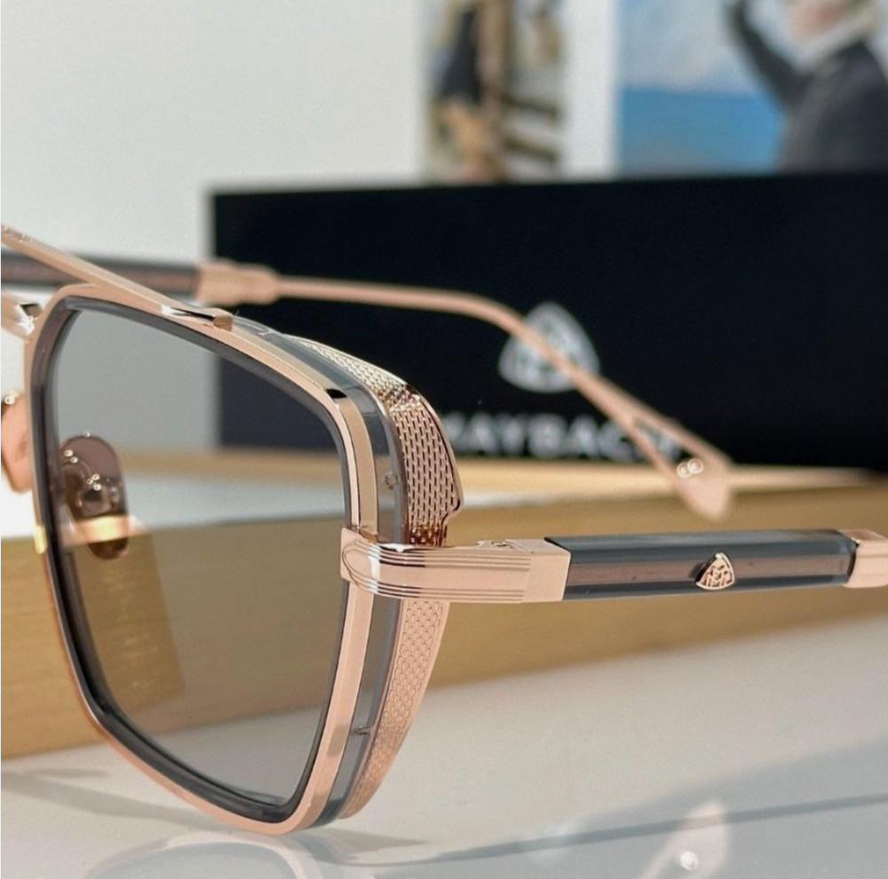 Eyewear Maybach THE PADKYLOB I Rose Gold Gray Square HQ Materials 145mm