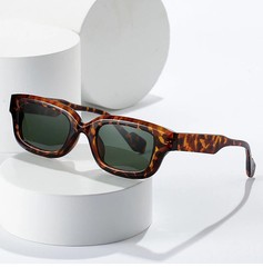 Small Rectangle Sunglasses Candy Color UV400 Square Frame Casual Travel Wear