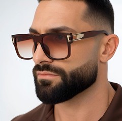 Men Sunglasses Black Lens Designer Shades Fashion Classic Hip Hop Rapper Square