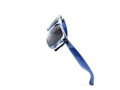 RAY BAN RB4165 6596T3 Transparent Blue Grey Polarized Men’s 54-16 mm Sunglasses