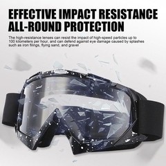 4Pcs Set, Dirt Bike Goggles with Face Cover Motorcycle ATV Motocross Riding O…