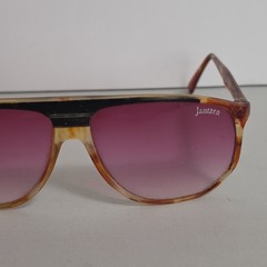 Vintage 80s Jantzen Aviator Sunglasses Purple Gradient Lenses Tortoise Frame