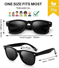 Party Sunglasses Bulk – Adult Retro Plastic Pack of 12 Vintage Sunglasses