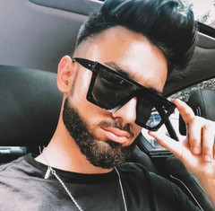 Men Women Sunglasses Fashion Oversize Flat Mirror Lens Square Big Shield Large