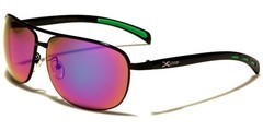 Designer Modern Stylish Elegant Upscale Mirrored Lens Mens Rectangle Sunglasses
