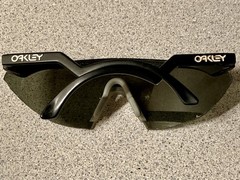 Oakley Razor Blades Sunglasses Vintage 80’s Black Frame w/ Customized Grey Lens!