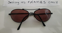 Enforcer by Marchon Pilot Aviator Metal Sunglasses FRAMES ONLY 59-14-135mm E12