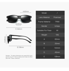 Tac HD Polarized Fashion Sunglasses Men Women Cycling Driving Sports Sun Glasses