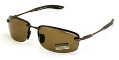 Men Rimless Polarized Rectangular Sunglasses – Extended Temple UV400 Protection