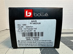 Bolle 12580 Navis Aviator Sunglasses, Matte Gunmetal, HD Polarized TNS Gray Lens