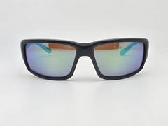 Costa Del Mar Fantail Blackout Frame 580G Polarized Green Mirror Lens Sunglasses