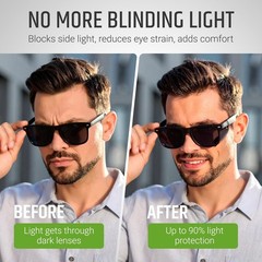 Handcrafted Leather Side Shields for Sunglasses – Perfect for Active Lifestyles