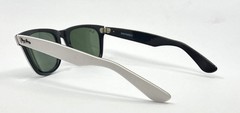 Ray-Ban RB2140 Wayfarer 956 Gloss White G-15 Sunglasses Made in Italy