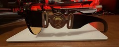 Versace VE4391 Unisex Black/Orange Sunglasses Pre-Owned