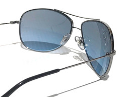 NEW Ray Ban Gunmetal UV PROTECTIVE Gradient Blue Grey Sunglass RB3293 004/8F