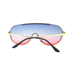 Oversized Shield Visor Style Semi one-piece Lens Design Oversized Shield Men New