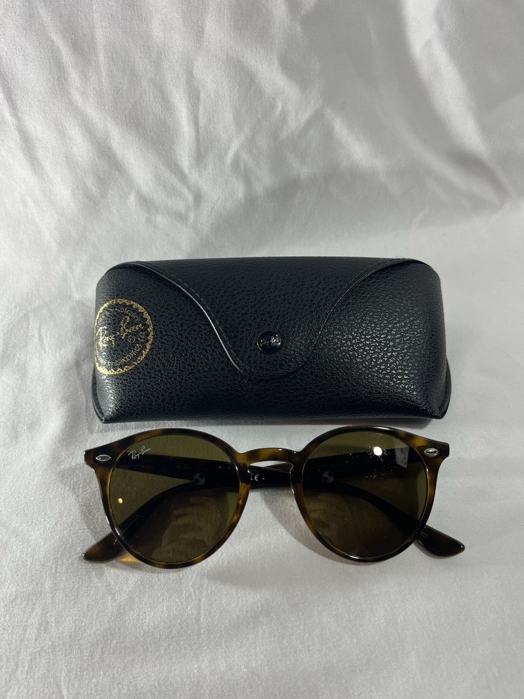 Ray-Ban RB2180 Polished Light Havana Frame Polarized Brown Lens 49-21