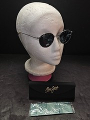 MAUI JIM NORTH STAR MJ 757-17M SILVER W/ NEUTRAL GREY POLARIZED ROUND SUNGLASSES
