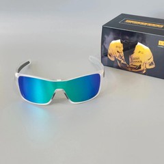 Oakley Turbine Rotor OO9307 Sunglasses Polished Clear Frame/Green Lens