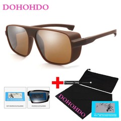 DOHOHDO Polarized Sunglasses Unisex Square Vintage Sun Glasses Famous Brand