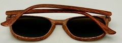 Perry Ellis Mens Sunglass Wood Plastic Square, Brown Lens PE83 2