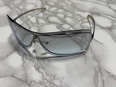 GUCCI 115 GG 1711/S Vintage Sunglasses Silver Blue Gradient 64mm 125mm