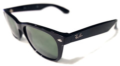 Ray Ban RB2132 901/58 New Wayfarer Black Gray Polarized Sunglasses 55-18 145 SA
