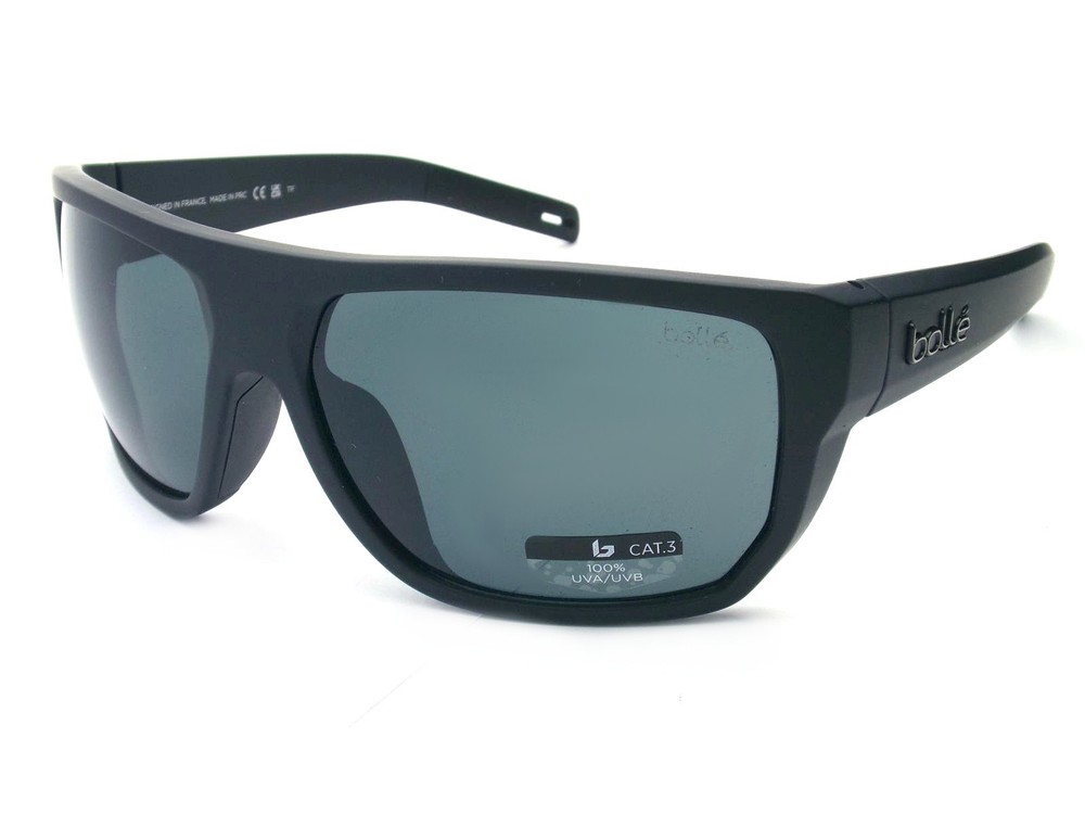Bolle Vulture Sunglasses Matte Black with TNS Grey Lenses 12665