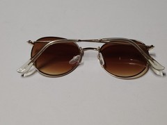 Sunglasses Ray-Ban RB3447 Brown lens Gold Frame Unisex