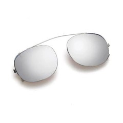 Polarized Clip On Sunglasses Oval UV400 Vintage Metal Frame Outdoor Wear