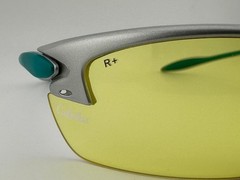 Cabela’s Lightweight Silver Wrap Shooting Safety Sunglasses, Yellow Plastic Lens