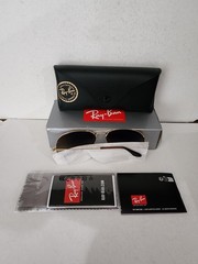 Ray-Ban Sunglasses RB3025 Aviator Gradient Gold Frame Light Brown Lens 58mm NEW