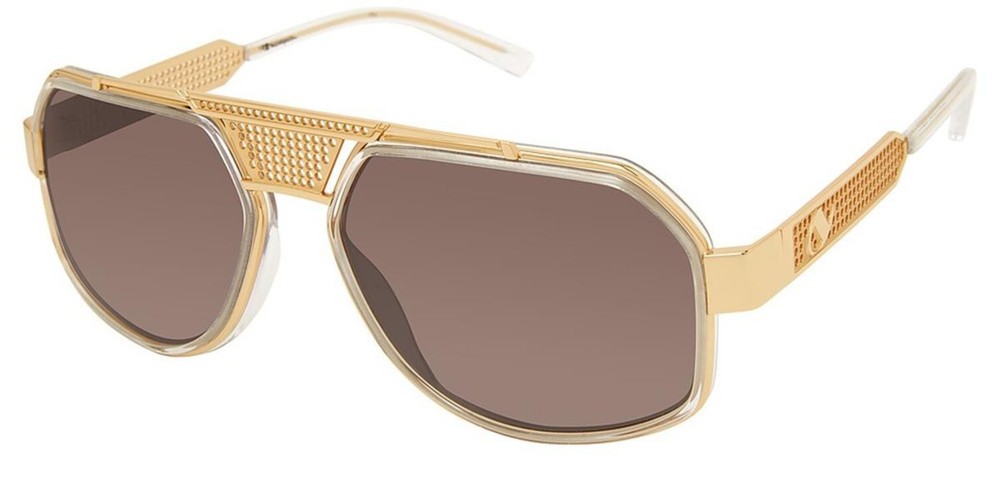 C-Life ELAN Crystal/Gold C02 Size 61 Sunglasses