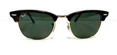RAY BAN | CLUBMASTER MEDIUM | 3016 W0366 | 51 | TORTOISE | GOLD | GREEN