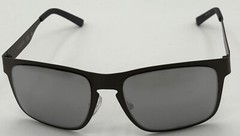 Guess Mens Satin Grey Rectangle Wrap Sunglasses, Silver Mirror Lens. GF0197. 20C