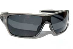 NEW Oakley TURBINE ROTOR Matte Grey POLARIZED Galaxy Black Lens Sunglass 9307