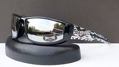 Choppers Mens Sport Wrap RV Mirrored Lens Designer Sunglasses + Soft Bag #6667