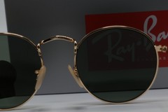 Ray-Ban Sunglasses RB3447 Round Metal Gold Frame Green Classic Lens 50mm Unisex