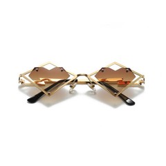 Fashion IRREGULAR Hip Hop Sunglasses Love Retro Mens Women Outdoor Shade Glasses