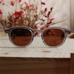 Vintage Johnny Depp polarized sunglasses 1960’s crystal grey glasses brown lens